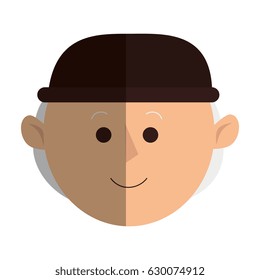 cute grandfather avatar character
