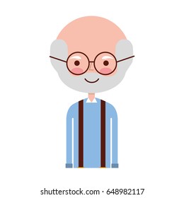 cute grandfather avatar character