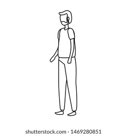 cute grandfather avatar character icon