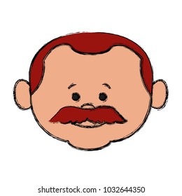 Cute grandfather cartoon