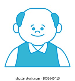 Cute grandfather cartoon