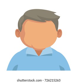 Cute grandfather cartoon