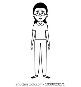 cute grandmother avatar character
