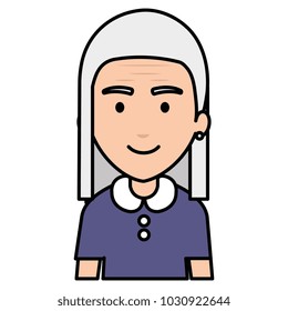 cute grandmother avatar character