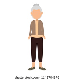 cute grandmother avatar character