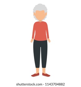 cute grandmother avatar character