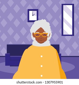 cute grandmother avatar character