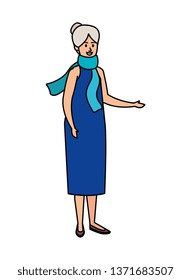 cute grandmother avatar character