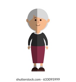 cute grandmother avatar character
