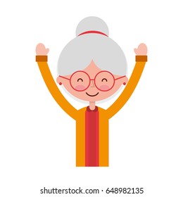 cute grandmother avatar character