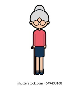 cute grandmother avatar character