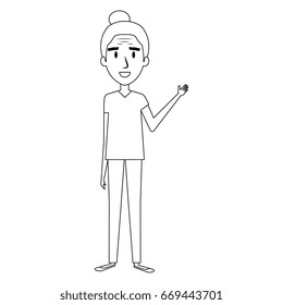 cute grandmother avatar character