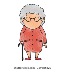 Cute Grandmother Avatar Character Stock Vector (Royalty Free) 759586822 ...