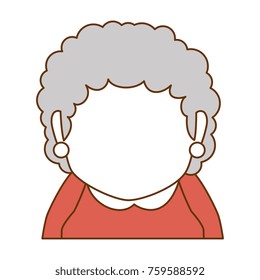 cute grandmother avatar character
