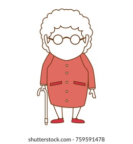 cute grandmother avatar character