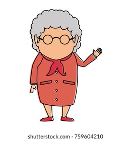 cute grandmother avatar character