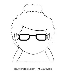 cute grandmother avatar character