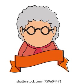 cute grandmother avatar character