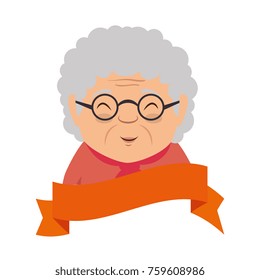 cute grandmother avatar character