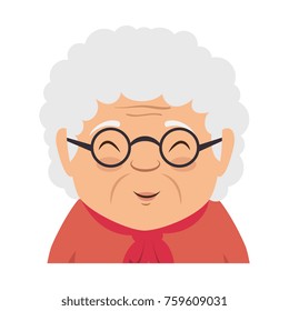 cute grandmother avatar character