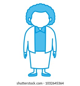 Cute grandmother cartoon