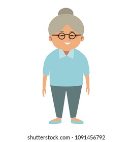 Cute grandmother cartoon