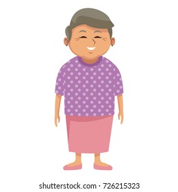 Cute grandmother cartoon