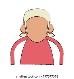 Cute grandmother cartoon
