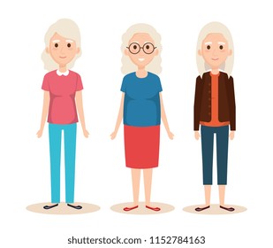 cute grandmothers avatars characters