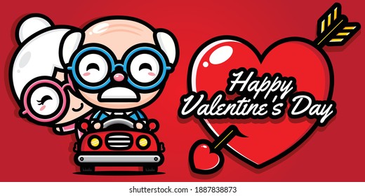 Download Valentine S Day Senior Couple Stock Illustrations Images Vectors Shutterstock