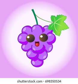 Cute grape smiles.