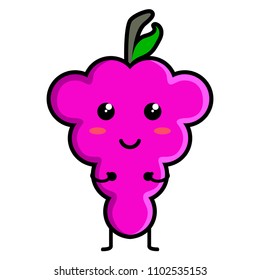 Cute grapes emoticon