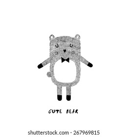 Cute graphic bear