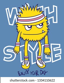 Cute graphic vector for t shirt printing