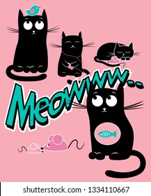 Cute graphic vector for t shirt printing