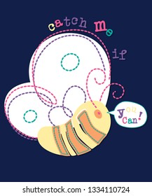 Cute graphic vector for t shirt printing