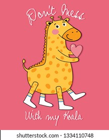 Cute graphic vector for t shirt printing