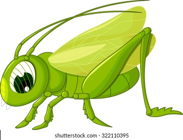 Cute Grasshopper Cartoon
	
