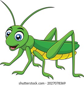 Cute Grasshopper Cartoon Vector Illustration Stock Vector (Royalty Free ...