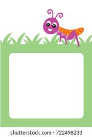 cute grasshopper message