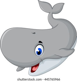 cute gray blue cartoon smiling