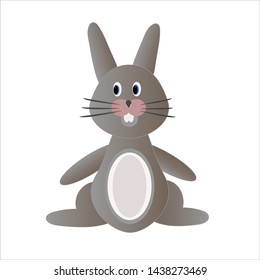 Cute gray Bunny in the form of toys