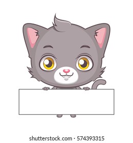 Fluffy Cat Slogan Save Humans Stock Vector (Royalty Free) 1734458141 ...