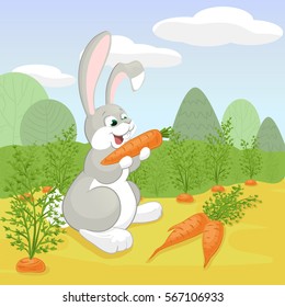 Rabbit Eating Carrot Images Stock Photos Vectors Shutterstock