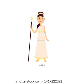 Cute greek mythology ancient woman god hera