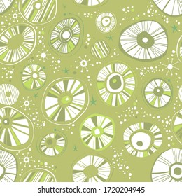 cute green abstract seamless texture