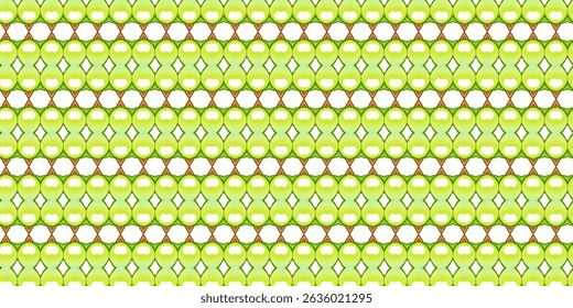 Cute Green Apple Tree Seamless Pattern – Whimsical Nature Repeat Background