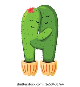 cute green cactus vector design 