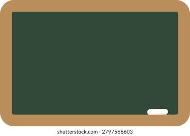 Cute Green Chalkboard with Chalk