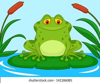 Featured image of post Cartoon Images Of Frogs On Lily Pads